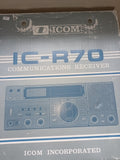 USED ICOM R-70 HF RECEIVER £325 PLUS £17.99 CARRIAGE SUPERB ANALOGUE RECEIVE