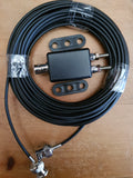 NEW MINI 9:1 UNUN SUPER LIGHT  WEIGHT WITH 10M OF RG 174 COAX WITH BNC PLUGS FITTED